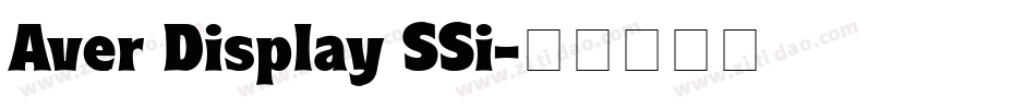 Aver Display SSi字体转换